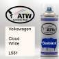 Preview: Volkswagen, Cloud White, L581: 400ml Sprühdose, von ATW Autoteile West.